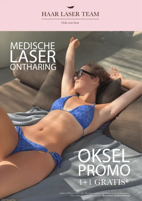 Poster promotie oksels, laserontharing